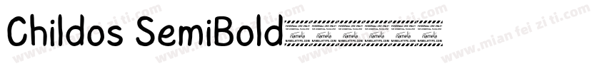 Childos SemiBold字体转换